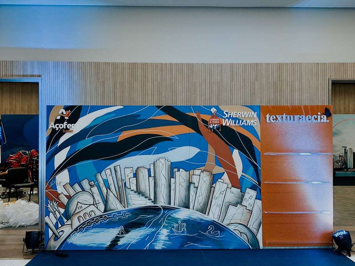 – painel para Açofer e&nbsp;SherwinWilliams